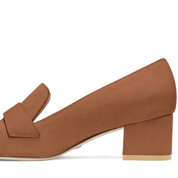 Stuart Weitzman Riela Loafer Pumps in Tan Color - Picture 4 of 14